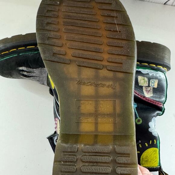 Reworked Decorated Doc Martens Airwalk EU 38 Women’s 7 Combat Boots - Picture 6 of 7